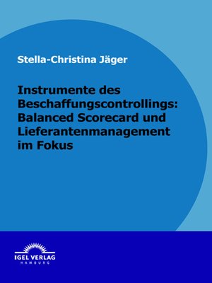 cover image of Instrumente des Beschaffungscontrollings